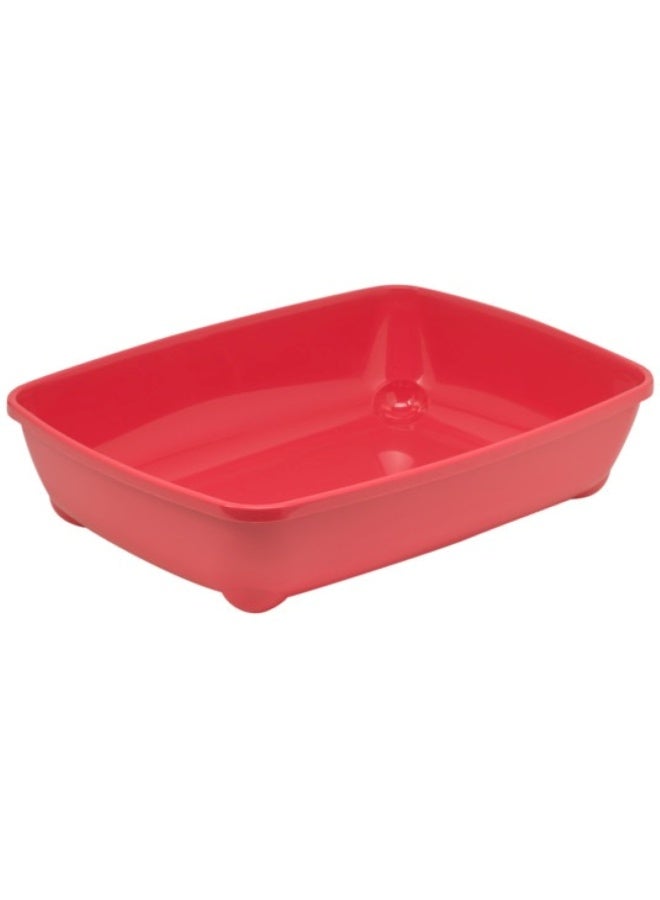 Moderna Arist-O-Tray Cat Litter Tray – Spicy Coral (49.3 × 37.5 × 11.4cm)